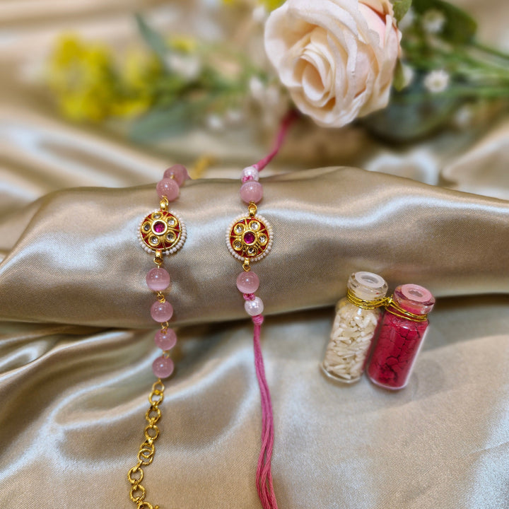 Designer Bhaiya Bhabhi Rakhi Set