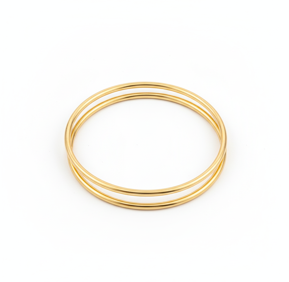 Gold Plated Bangles with 6-Month Warranty