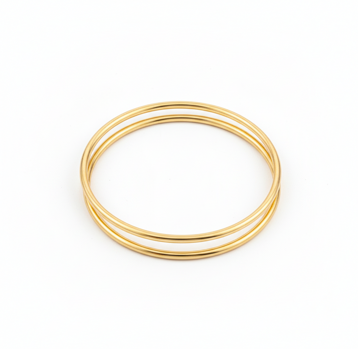 Gold Plated Bangles with 6-Month Warranty