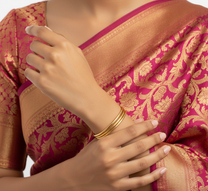 Gold Plated Bangles with 6-Month Warranty