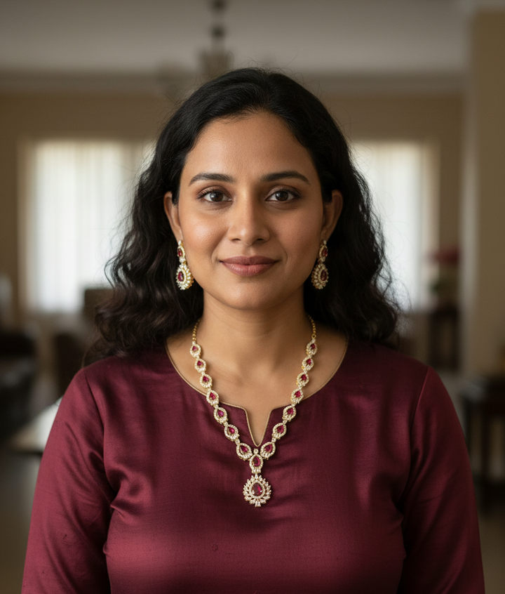 Traditional Gold Plated Necklace Set – Certified Quality & 1 Year Warranty