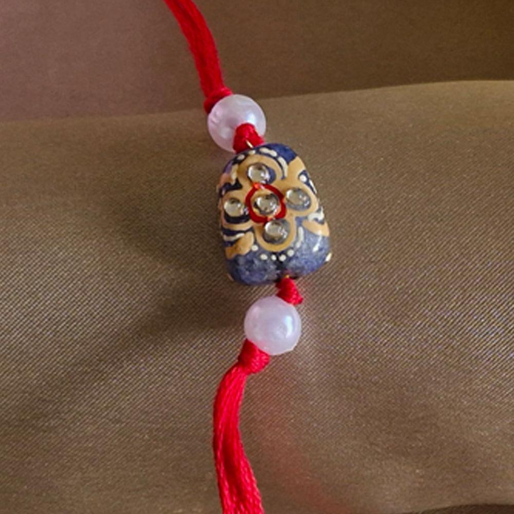 Kundan Rakhi – A Royal Touch of Tradition and Elegance