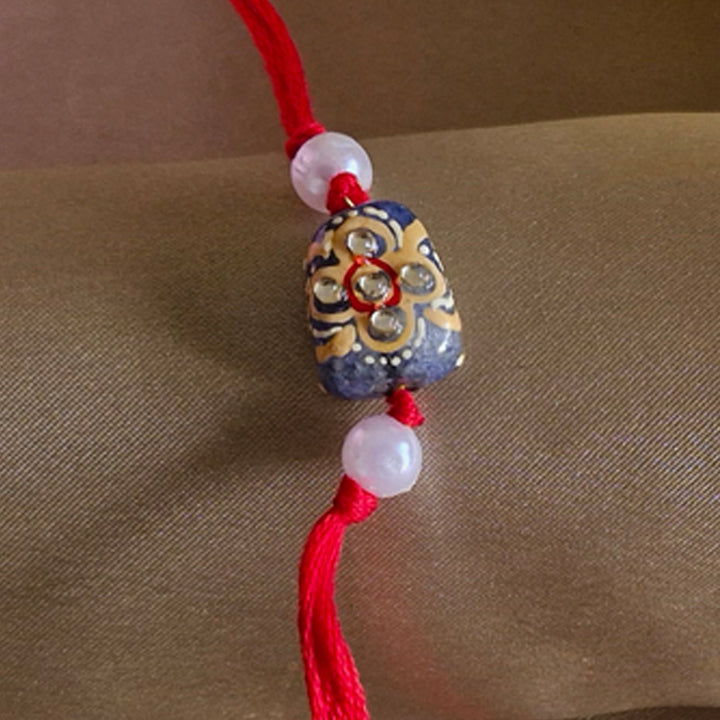 Kundan Rakhi – A Royal Touch of Tradition and Elegance