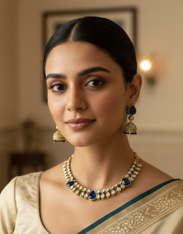 Antique Kundan Necklace Set