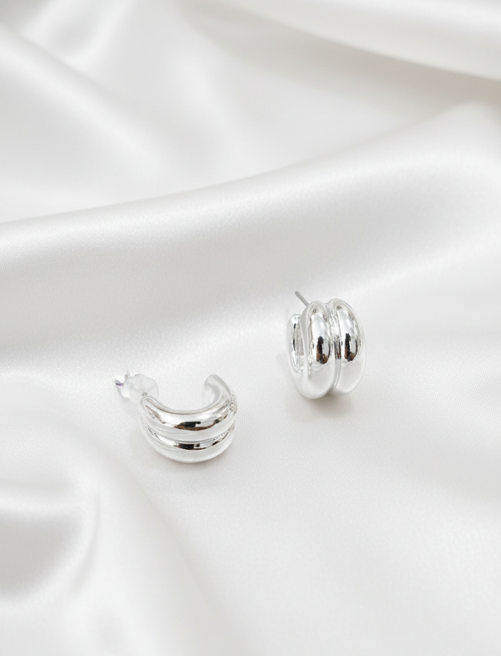 The Sculpted Ribbon Hoop Earrings