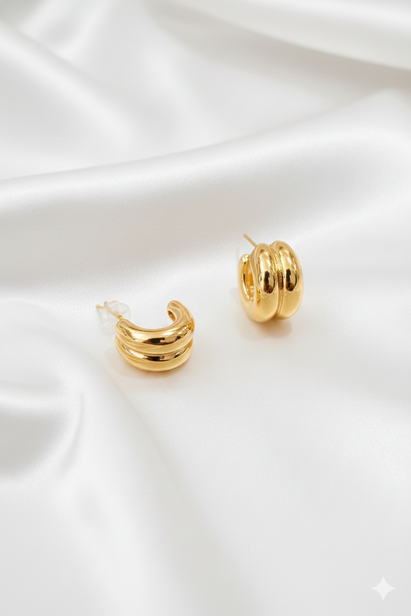 The Sculpted Ribbon Hoop Earrings