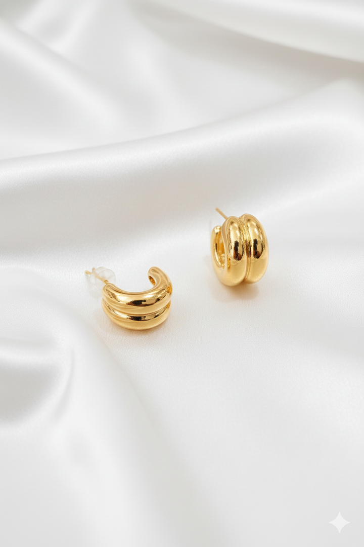 The Sculpted Ribbon Hoop Earrings