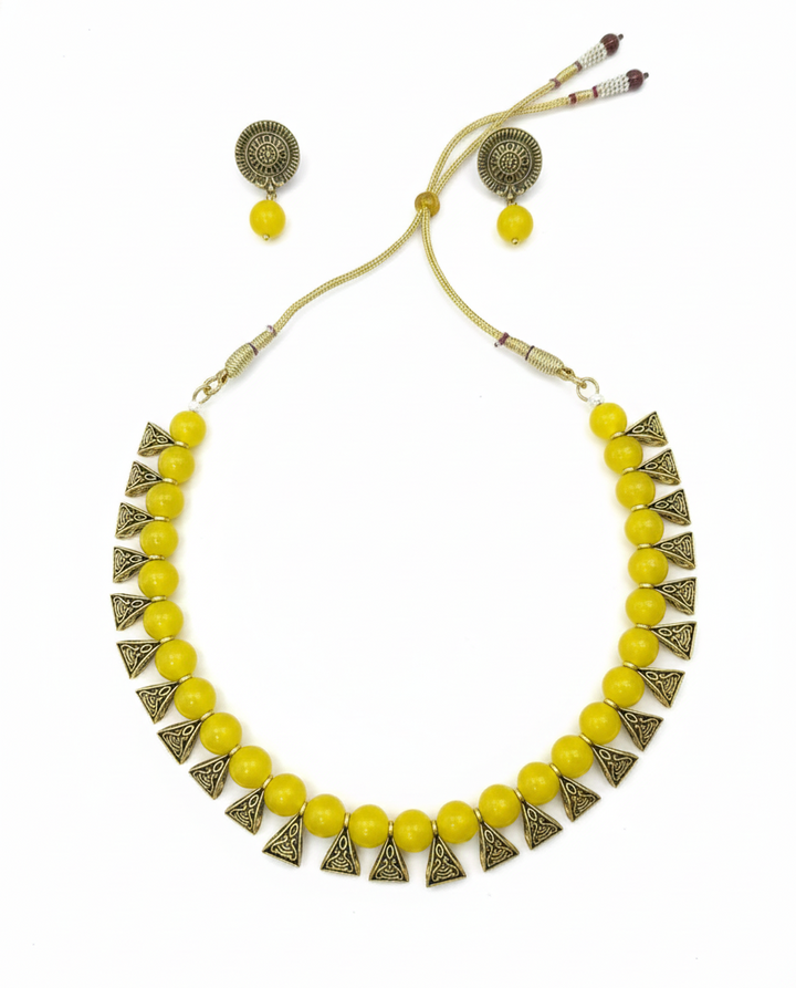 Ethnic Fusion Beaded Jewellery Set